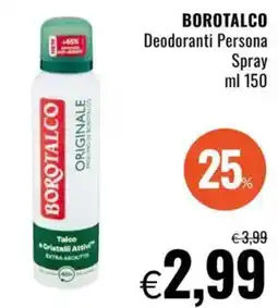 Famila BOROTALCO Deodoranti Persona Spray offerta