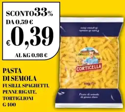 Ekom Pasta di semola fusilli, spaghetti, penne rigate, tortiglioni offerta