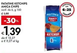 Bennet Patatine ketchips AMICA CHIPS offerta