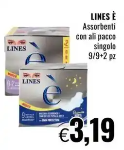 Famila LINES È Assorbenti con ali pacco singolo offerta