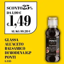 Ekom Glassa all'aceto balsamico di modena igp PONTI offerta