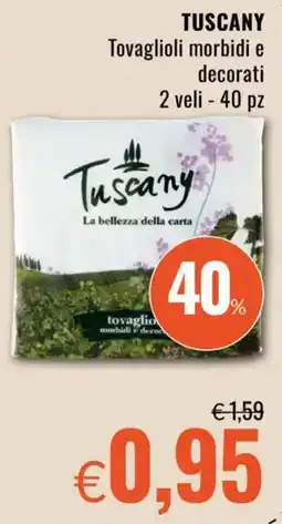 Famila TUSCANY Tovaglioli morbidi e decorati offerta