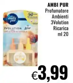 Famila AMBI PUR Profumatore Ambienti 3Volution Ricarica offerta