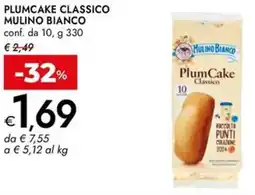 Bennet Plumcake classico MULINO BIANCO offerta