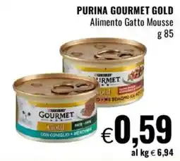 Famila PURINA GOURMET GOLD Alimento Gatto Mousse offerta
