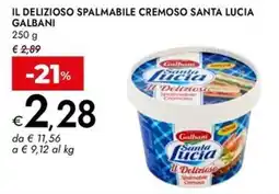 Bennet Il delizioso spalmabile cremoso santa lucia GALBANI offerta