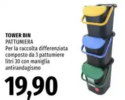Famila Tower bin pattumiera offerta