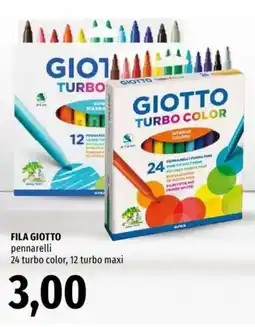 Famila FILA GIOTTO pennarelli offerta