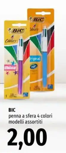Famila BIC penna a sfera 4 colori offerta