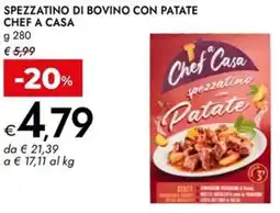 Bennet Spezzatino di bovino con patate CHEF A CASA offerta