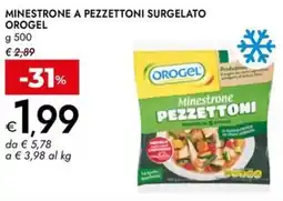 Bennet Minestrone a pezzettoni surgelato OROGEL offerta