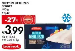 Bennet Filetti di merluzzo BENNET offerta
