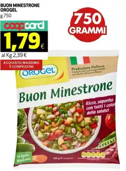 Coop Buon minestrone OROGEL offerta