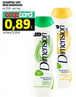 Coop Shampoo 2in1 NEW DIMENSION offerta