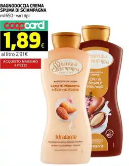 Coop Bagnodoccia crema SPUMA DI SCIAMPAGNA offerta