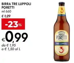 Bennet Birra tre luppoli PORETTI offerta