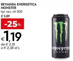 Bennet Bevanda energetica MONSTER offerta