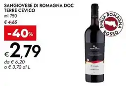 Bennet Sangiovese di romagna doc TERRE CEVICO offerta