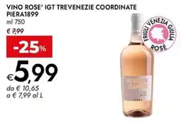 Bennet Vino rose' igt trevenezie coordinate PIERA1899 offerta