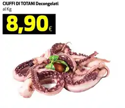 Coop Ciuffi di totani decongelati offerta