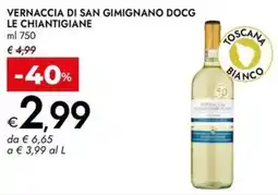 Bennet Vernaccia di san gimignano docg LE CHIANTIGIANE offerta