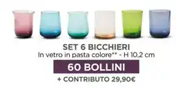 Famila Set 6 bicchieri offerta