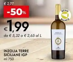 Bennet Inzolia terre siciliane IGP offerta