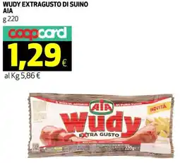 Coop Wudy extragusto di suino ΑΙΑ offerta