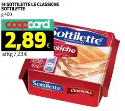 Coop 14 sottilette le classiche SOTTILETTE offerta