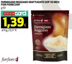 Coop Parmigiano reggiano grattugiato dop FIOR FIORE COOP offerta