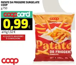 Coop Patate da friggere surgelate COOP offerta
