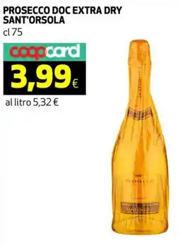Coop Prosecco doc extra dry SANT'ORSOLA offerta