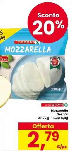 Despar Mozzarella Despar offerta