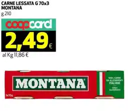 Coop Carne lessata MONTANA offerta