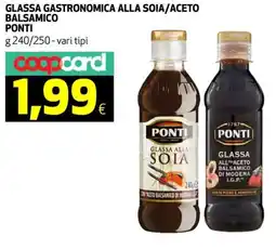 Coop Glassa gastronomica alla soia/aceto balsamico PONTI offerta