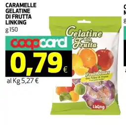 Coop Caramelle gelatine di frutta LINKING offerta