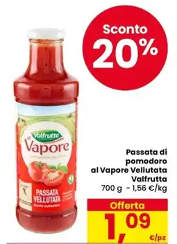 Despar Passata di pomodoro al Vapore Vellutata Valfrutta offerta