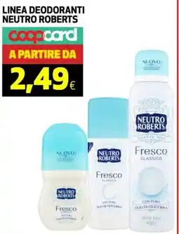 Coop Linea deodoranti NEUTRO ROBERTS offerta
