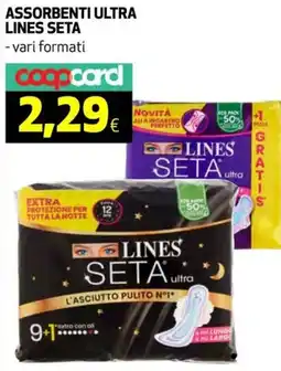 Coop Assorbenti ultra LINES SETA offerta