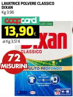 Coop Lavatrice polvere classico DIXAN offerta