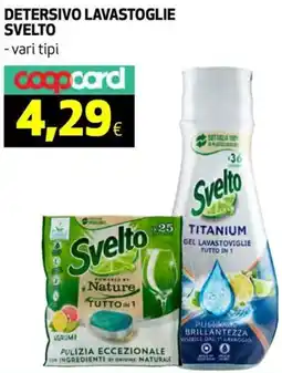 Coop Detersivo lavastoglie SVELTO offerta
