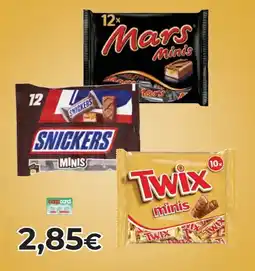 Coop Mars, snickers e twix offerta