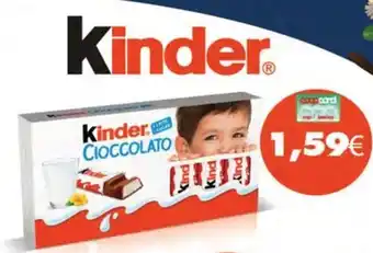 Coop Kinder cioccolato offerta