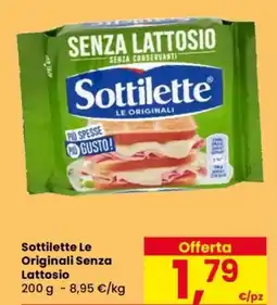 Despar Sottilette Le Originali Senza Lattosio offerta