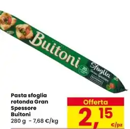 Despar Pasta sfoglia rotonda Gran Spessore Buitoni offerta