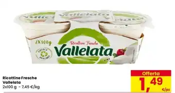 Despar Ricottine Fresche Vallelata offerta