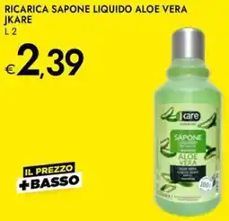 Bennet Ricarica sapone liquido aloe vera JKARE offerta