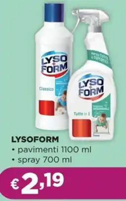 La Saponeria LYSOFORM pavimenti offerta