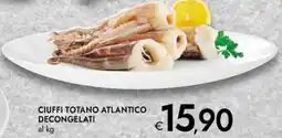 Bennet Ciuffi totano atlantico decongelati offerta