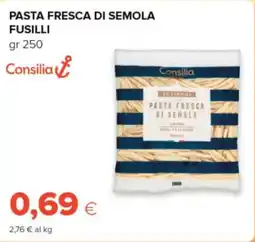 Oasi Consilia pasta fresca di semola fusilli offerta